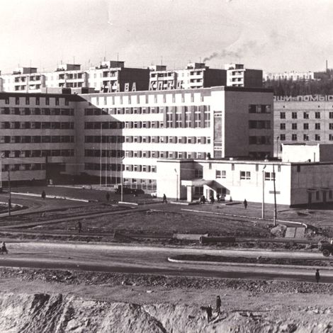Здание Управления БАМ ж.д. по ул. Красная Пресня, 47. 1984 г.